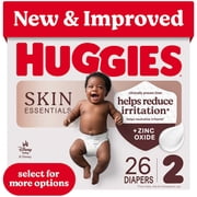 Huggies Skin Essentials, Fragrance Free Baby Diapers Size 2, 26 Count