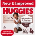 thumbnail image 1 of Huggies Skin Essentials, Fragrance Free Baby Diapers Size 4, 58 Count, 1 of 13