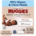 thumbnail image 1 of Huggies Skin Essentials Sensitive Baby Wipes, Unscented, 6 Pack, 336 Total Count (Select for More), 1 of 11