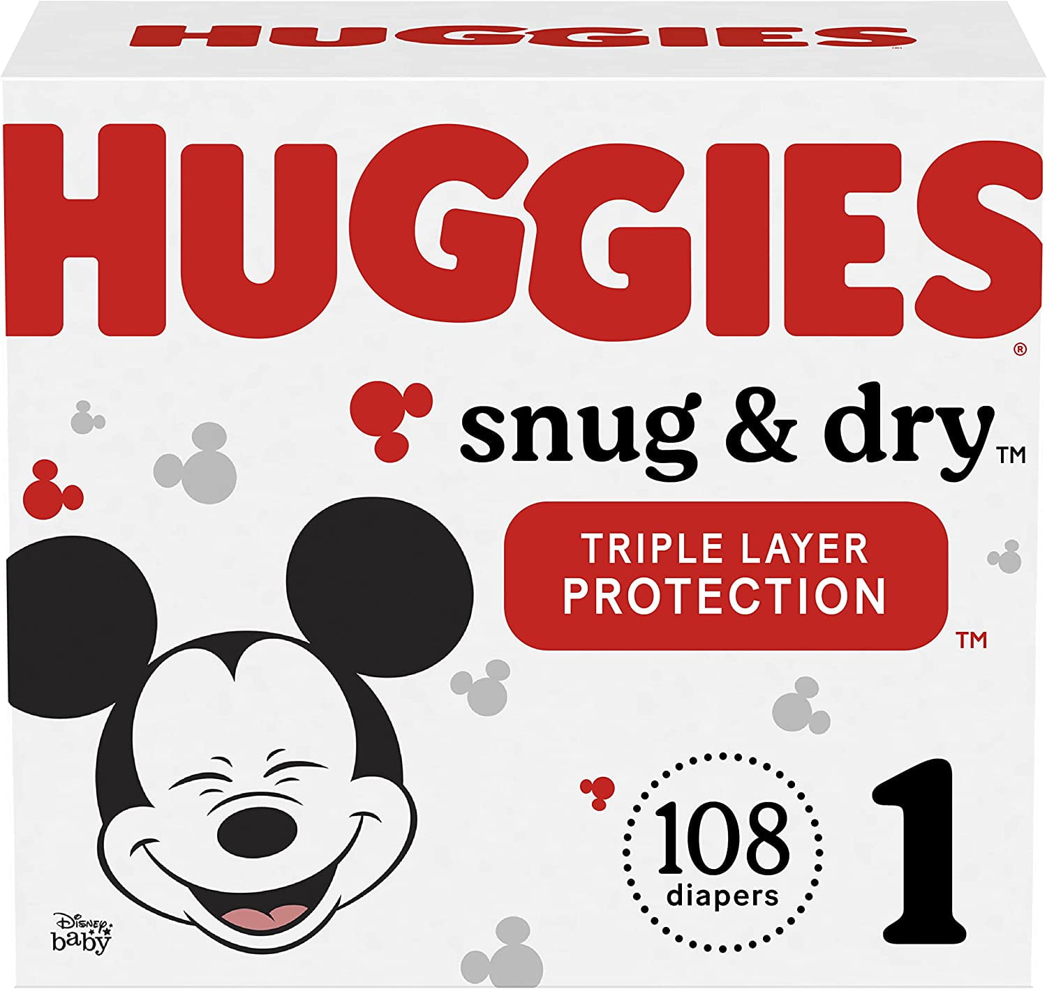 Huggies Snug & Dry Baby Diapers, Size 6, 35 lbs & up - 19 ct