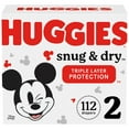 thumbnail image 1 of Huggies Snug & Dry Baby Diapers, Size 2, 112 Ct, 1 of 12