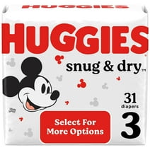 Huggies Snug & Dry Baby Diapers, Size 3, 31 Ct (Select for More Options)