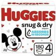 thumbnail image 1 of Huggies Snug & Dry Baby Diapers, Size 4, 180 Ct, One Month Supply, 1 of 5