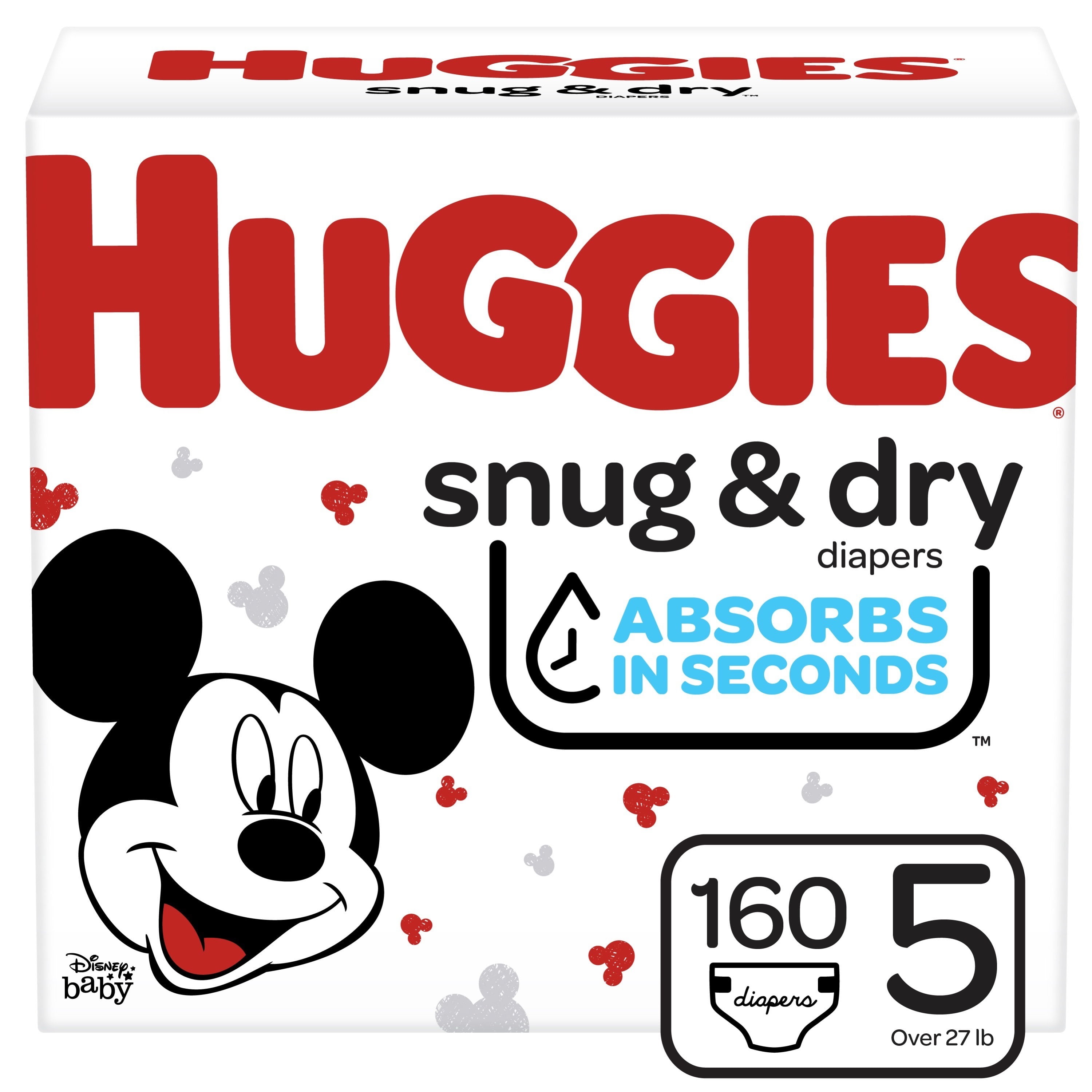 Huggies Snug & Dry Baby Diapers, Size 1, 264 ct