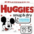 thumbnail image 1 of Huggies Snug & Dry Baby Diapers, Size 5, 160 Ct, 1 of 10