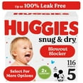 thumbnail image 1 of Huggies Snug & Dry Baby Diapers, Size 5 (27+ lbs), 116 Ct (Select for More Options), 1 of 14
