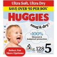 thumbnail image 1 of Huggies Snug & Dry Baby Diapers, Size 5 (27+ lbs), 128 Count (Select for More), 1 of 13