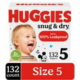thumbnail image 1 of Huggies Snug & Dry Baby Diapers Size 5 (27+ lbs) - 132 ct, 1 of 5