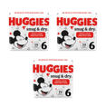 thumbnail image 1 of Huggies Snug & Dry Baby Diapers, Size 6, 19 Ct ( 3 Pack) Bundle, 1 of 5