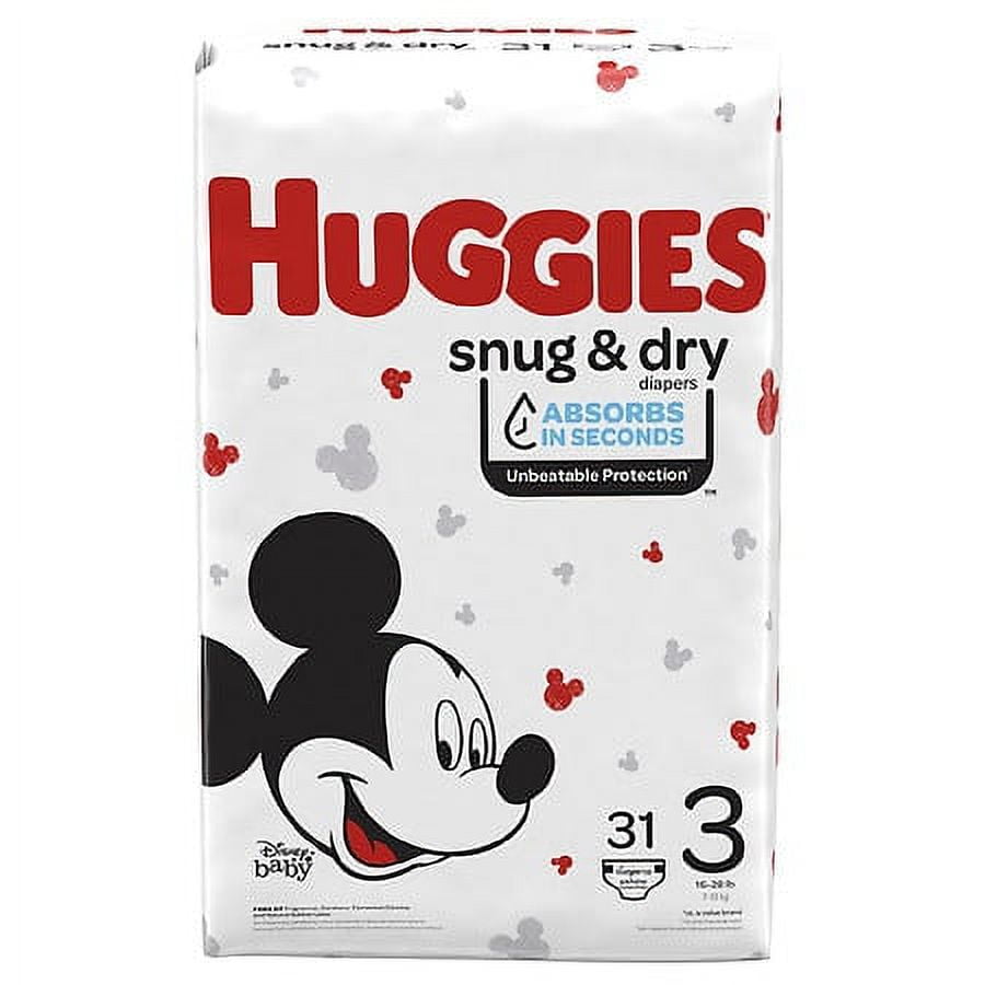 Huggies Snug & Dry Diapers, Size 3, 31 Ct CVS (Pack of 8)