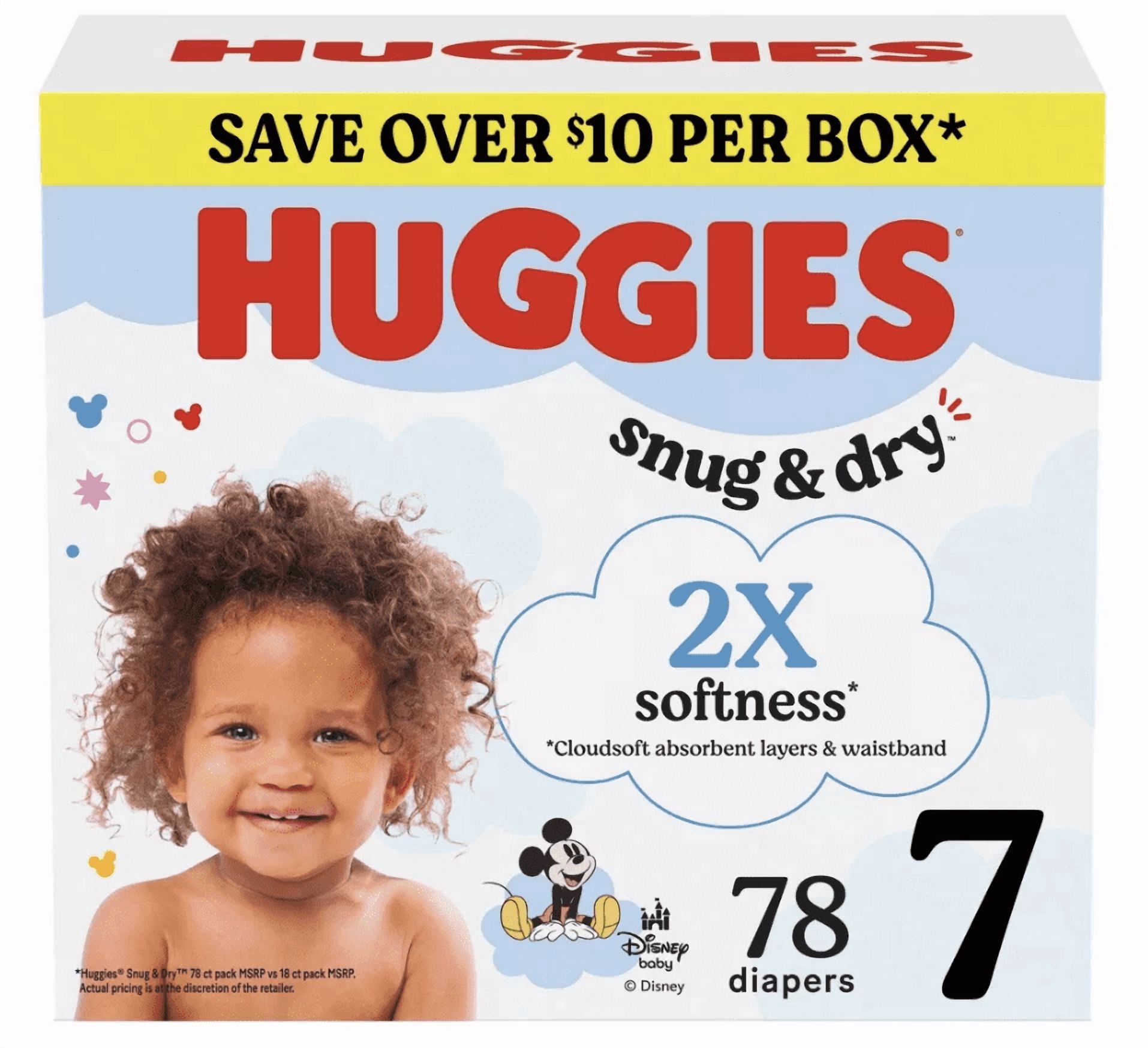 Huggies Snug & Dry Diapers - Size 7 - 78ct