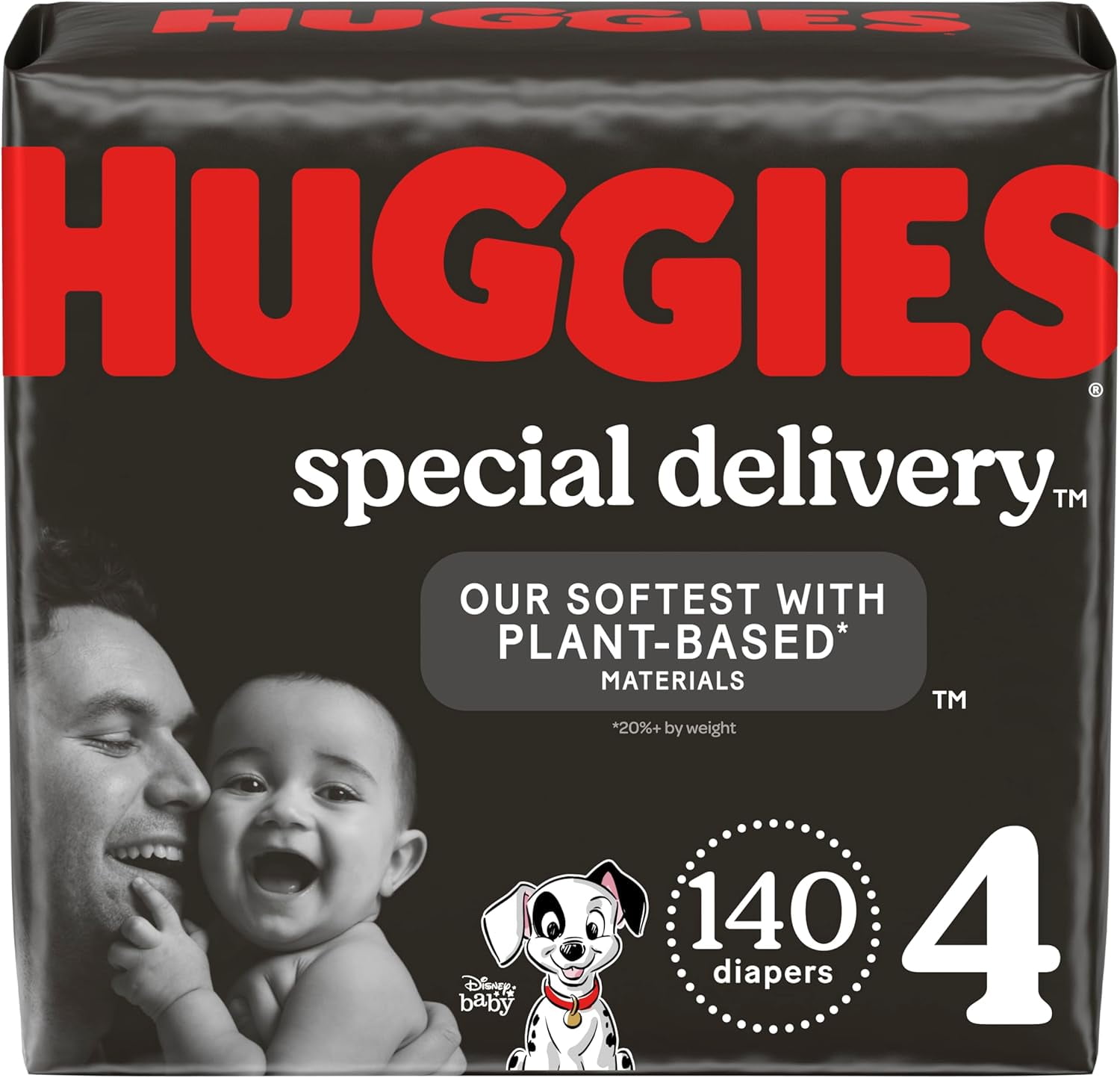Huggies Special Delivery Hypoallergenic Baby Diapers, Fragrance Free, Size 4, 140 Ct