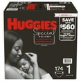 thumbnail image 1 of Huggies Special Delivery Hypoallergenic Baby Diapers, Size 1 (174 Ct.), 1 of 4