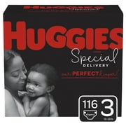 Huggies Special Delivery Hypoallergenic Baby Diapers, Size 3, 116 Ct, One Month Supply