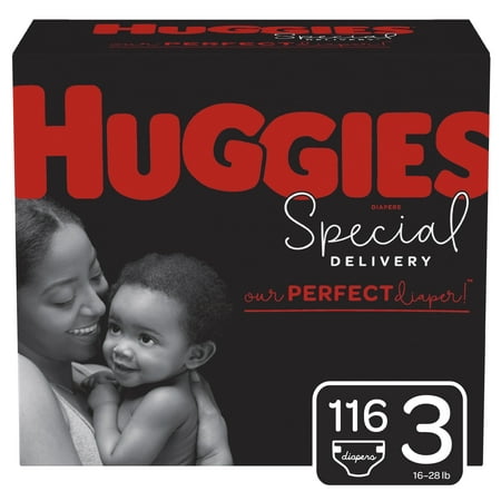 Huggies Special Delivery Hypoallergenic Baby Diapers, Size 3, 116 Ct, One Month Supply