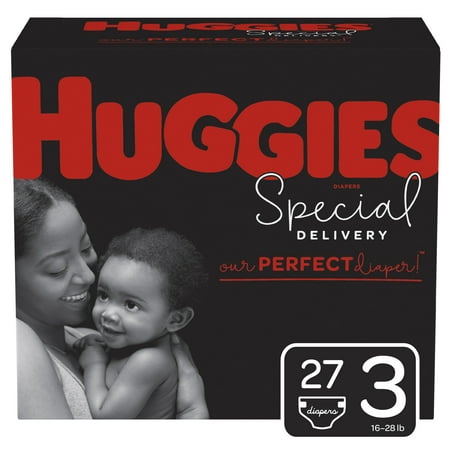 Huggies Special Delivery Hypoallergenic Baby Diapers, Size 3, 27 Ct, Jumbo Pack