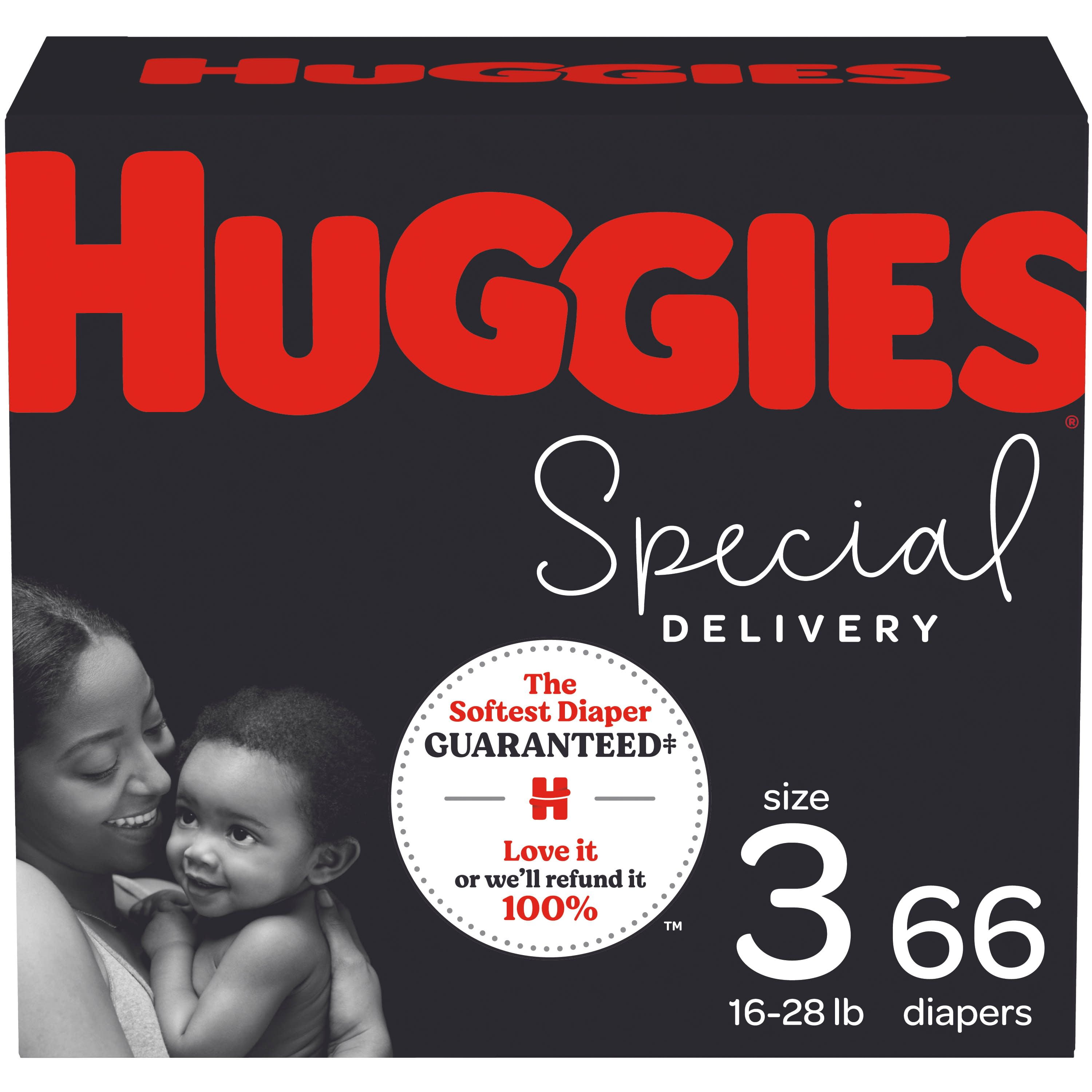 Huggies Special Delivery Hypoallergenic Baby Diapers, Size 3, 66 Ct