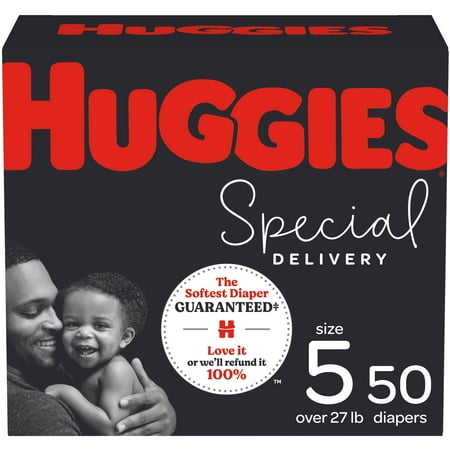 Huggies Special Delivery Hypoallergenic Baby Diapers, Size 5, 50 Ct