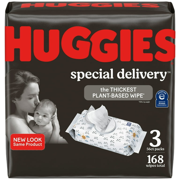 Huggies Special Delivery Hypoallergenic Baby Wipes, Unscented,