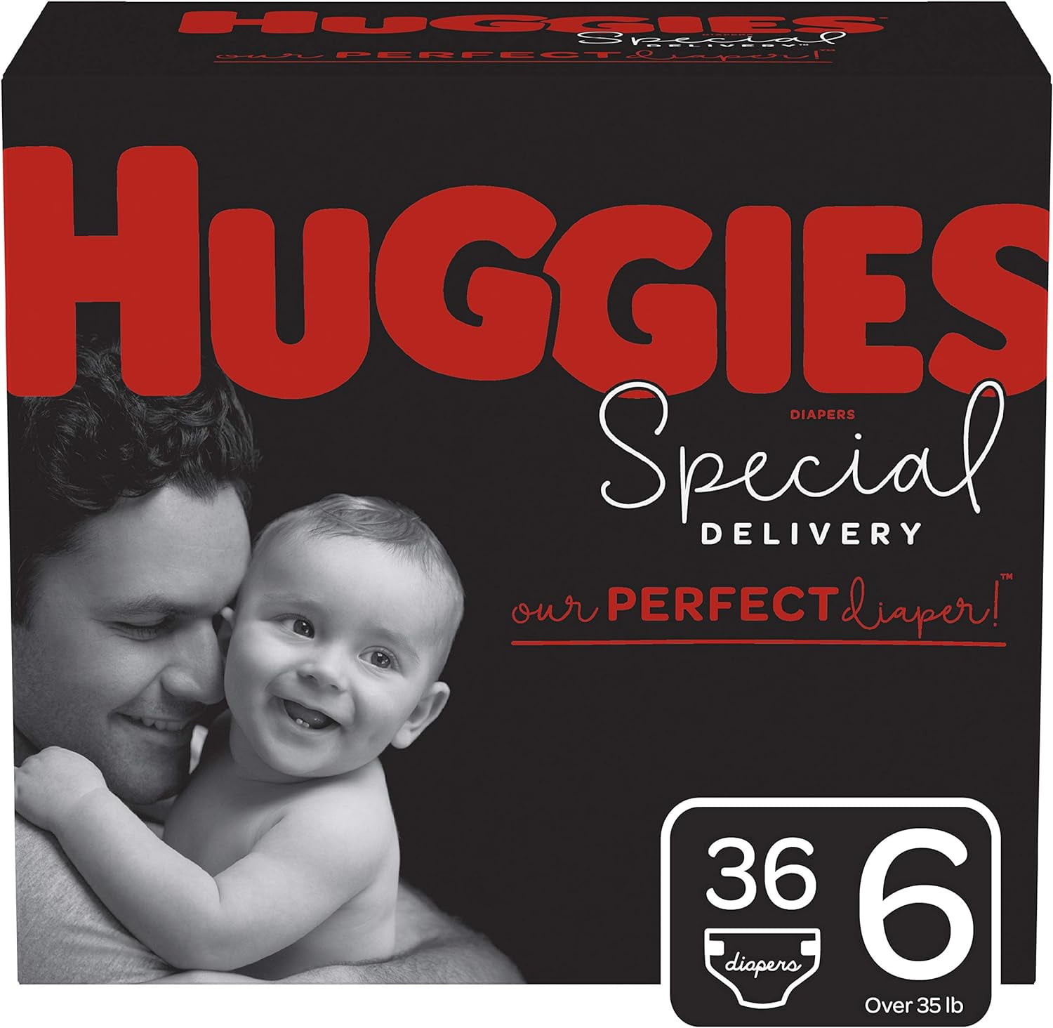 Huggies Special Delivery Hypoallergenic Diapers, Size 6, 36 Ct, Softest