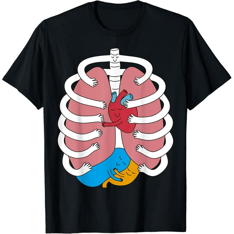 Hugging Anatomy Costume Funny Skeleton Organ Hug T-Shirt Hugging Anatomy Costume Funny Skeleton Organ Hug T-Shirt