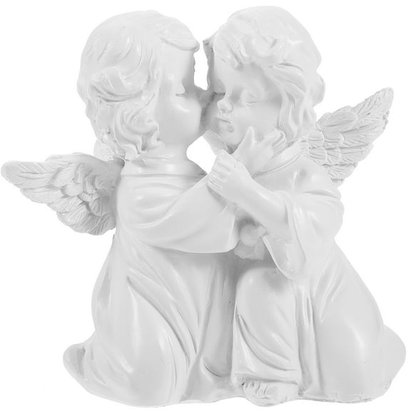 Hugging Angels Statue Figurine Statue Angels Resin Statue Wedding Decor
