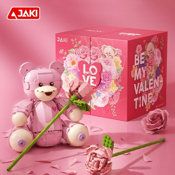 Hugging Bear Gift Box Building Blocking Toy