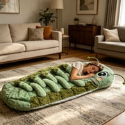 Hugging Caterpillar Sleeping Bag Plush Cocoon Wrap Soft Indoor Lounge Nap Pod Sleeping Sack for Bedroom Dorm Movie Rest Relax Reading Cozy Comfort Portable Relaxation Use