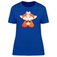 thumbnail image 1 of Hugging Fox Couple T-Shirt Women -Image by Shutterstock, Female Large, 1 of 2