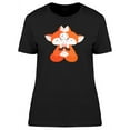 thumbnail image 1 of Hugging Fox Couple T-Shirt Women -Image by Shutterstock, Female Small, 1 of 2