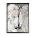 thumbnail image 1 of Hugging Horse Duo Wildlife Animals & Insects Photograph Black Framed Art Print Wall Art, 1 of 7