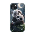 thumbnail image 1 of Hugging Pandas Cute Wildlife Theme Phone Case for iPhone 11 to 17 Series, 1 of 2