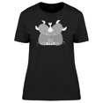 thumbnail image 1 of Hugging Rhinos T-Shirt Women -Image by Shutterstock, Female 3X-Large, 1 of 2