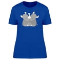 thumbnail image 1 of Hugging Rhinos T-Shirt Women -Image by Shutterstock, Female XX-Large, 1 of 2