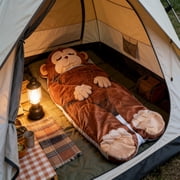 Hugging Sleeping Bags, Plush Cocoon Sleeping Bag, Pull Cord Sleeping Bag, Full Body Plush Lounger, Indoor Cozy Reading Nest, Animal Sleeping Bags for Adults