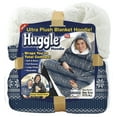 thumbnail image 1 of Huggle Blanket Hoodie, Ultra Plush, Unisex Wearable Blanket, Blue Nordic, One Size, 1 of 6
