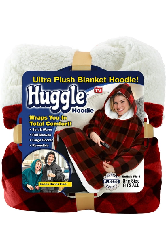 Hoodie, Fleece & Sherpa Wearable Blanket Hoodie, Blue Tie Dye, Unisex One Size