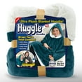 Huggle Hoodie, Ultra Plush Hooded Blanket Robe, Premium Fleece, Teal