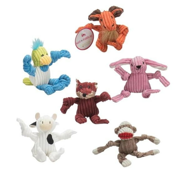 Huggle Hounds 813168011722 Knotties Wee Assorted Dog Toy - Pack of 6