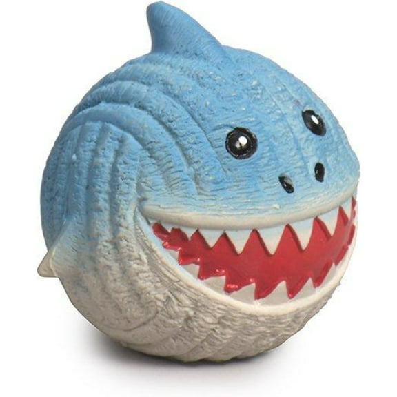 Hugglehounds Finn The Shark Ruff-Tex Ball Dog Toy, Small (Size: Small)