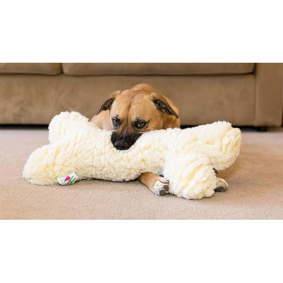 HuggleHounds Knottie Plush Dog Toy - Duck, Small