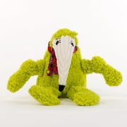 HuggleHounds Knottie Plush Dog Toy for Aggressive Chewers, Yellow, Anteater