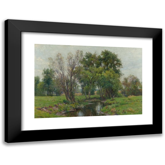 Hugh Bolton Jones 18x14 Black Modern Framed Museum Art Print Titled - A Meadow Stream