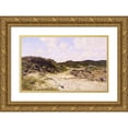 thumbnail image 1 of Hugh Bolton Jones 24x16 Gold Ornate Framed and Double Matted Museum Art Print Titled - Lighthouse Beach, Annisquam (ca. 1887), 1 of 4