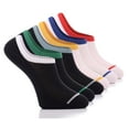 thumbnail image 1 of Hugh Ugoli Men's & Women's Cotton No Show Socks & Seamless, Thin, Low Cut Socks, 6 Pairs & Black/White, Shoe Size: 7-11, 1 of 4