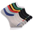 thumbnail image 1 of Hugh Ugoli Men's & Women's Cotton No Show Socks & Seamless, Thin, Low Cut Socks, 6 Pairs & Grey/Black, Shoe Size: 7-11, 1 of 4