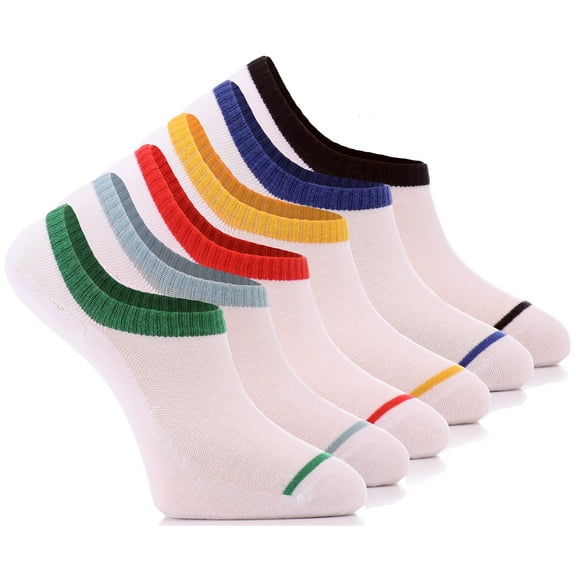 Hugh Ugoli Men's & Women's No Show Socks Seamless Thin Cotton Low Cut Socks, 6 Pairs, Gray, Sohe Size: 7-11