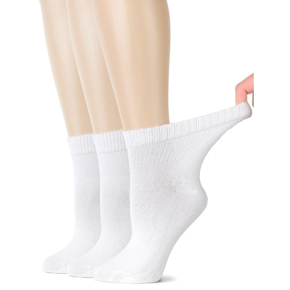 Hugh Ugoli Women's Rayon Ankle Socks, Soft, Seamless Toe, Wide Stretchy, 3 Pairs