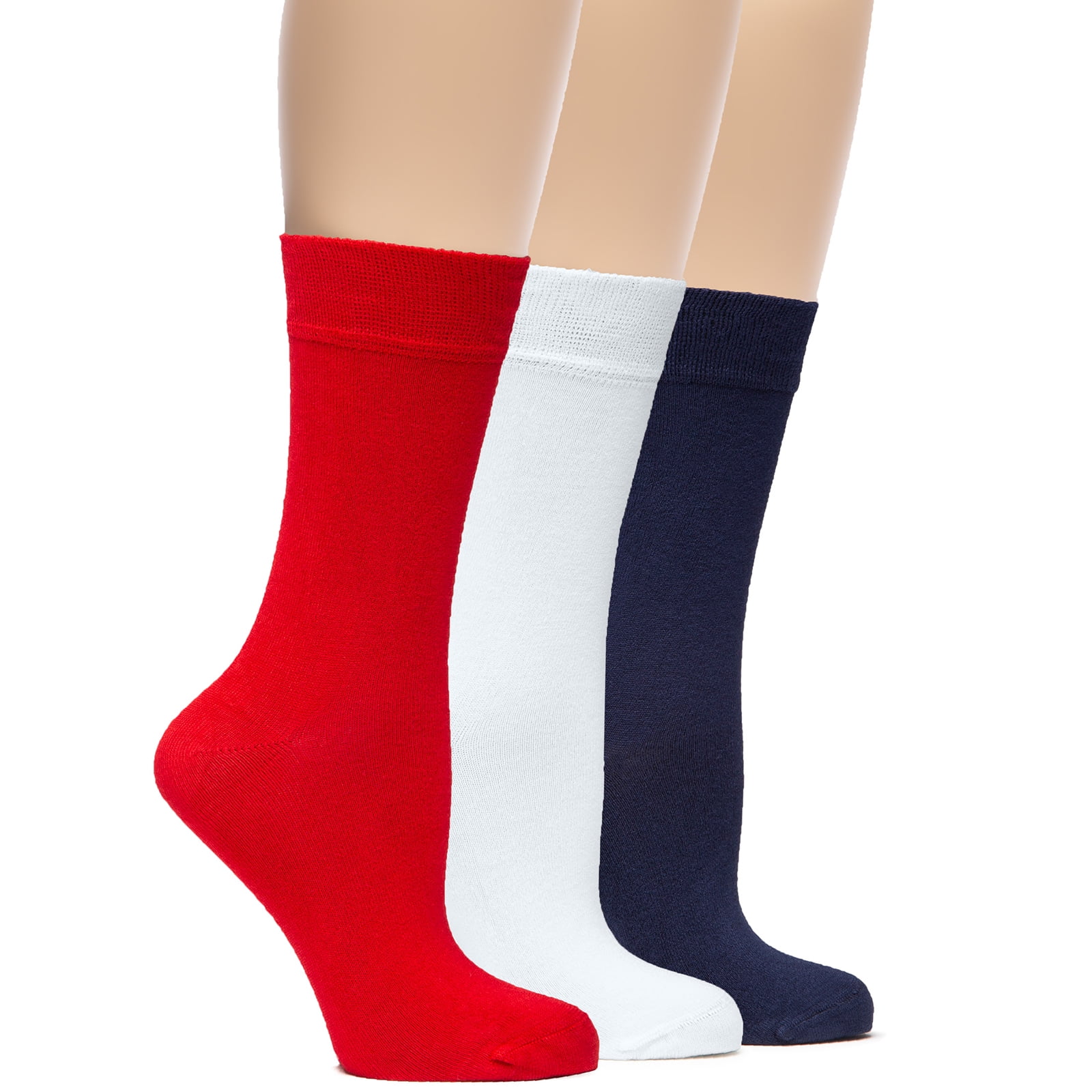 Hugh Ugoli Women's Lightweight Soft Thin Bamboo Crew Dress Socks