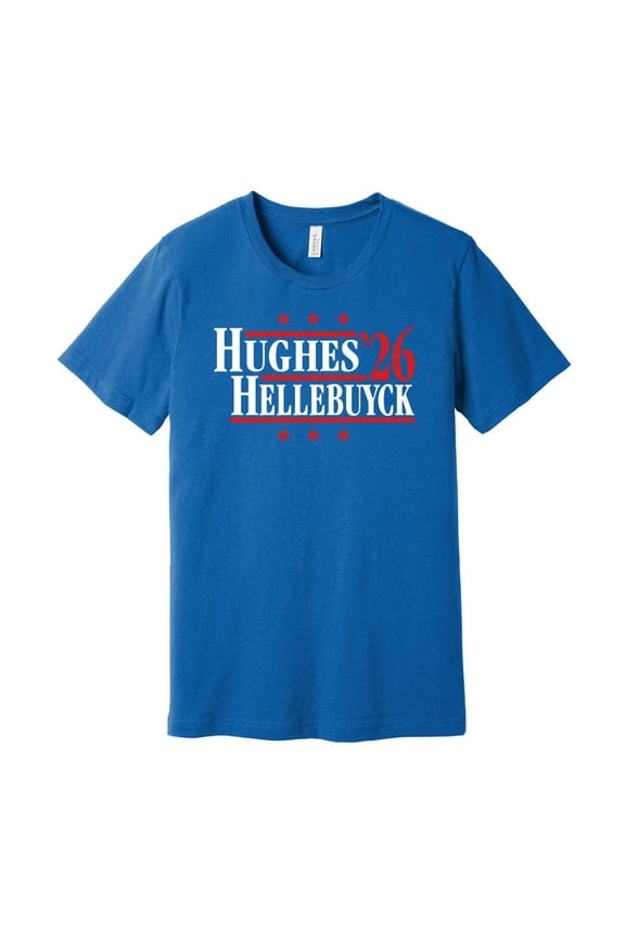 Hughes & Hellebuyck '26 - Team USA Retro Campaign T-Shirt